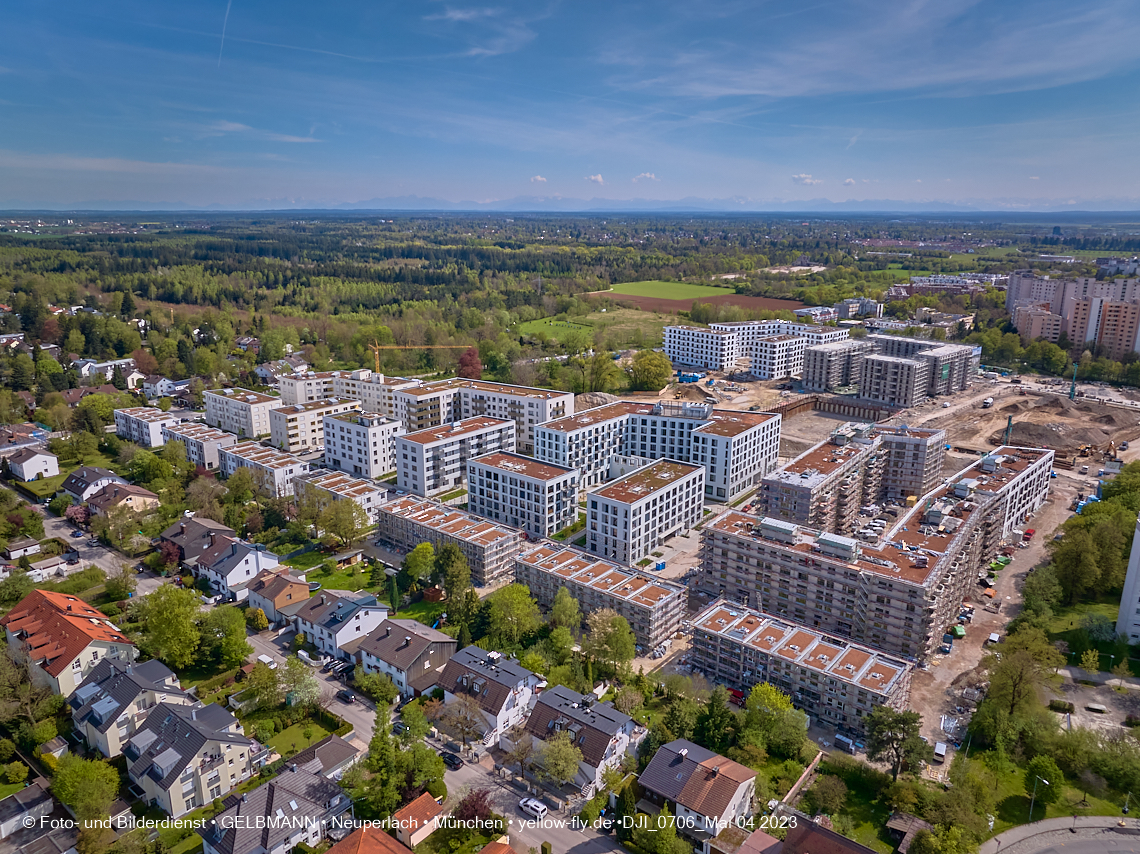 04.05.2023 - Luftbilder vom Alexisqaurtier und Pandion Verde in Neuperlach 04.05.2023 - Luftbilder vom Alexisqaurtier und Pandion Verde in Neuperlach